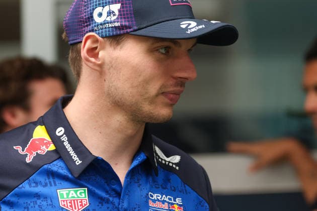 RECORD DATE NOT STATED 3rd May 2026; Miami International Autodrome, Miami, Florida, United States of America; 2026 FIA Formula 1 Miami Grand Prix Race Day; Max Verstappen (3) of the Netherlands and Oracle Red Bull Racing in team village DavidxBuono