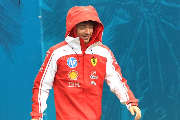 RECORD DATE NOT STATED 3rd May 2026; Miami International Autodrome, Miami, Florida, United States of America; 2026 FIA Formula 1 Miami Grand Prix Race Day; Charles Leclerc (16) of Monaco and Scuderia Ferrari HP walks in the paddock area JeffxRobinson