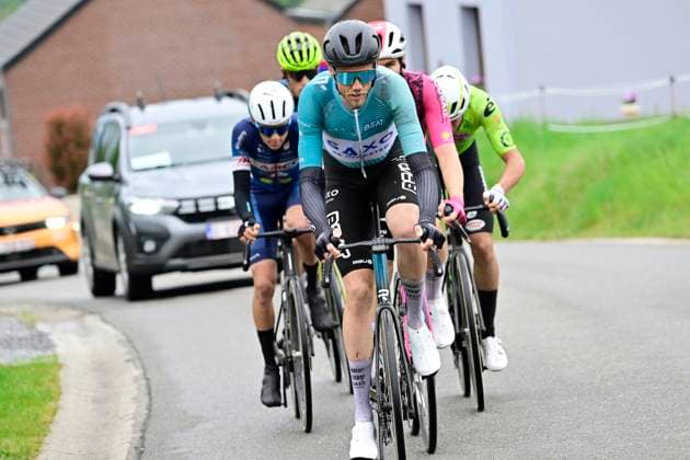 Lotto Famenne Ardenne Classic 2026 Cycling Race MARCHE-EN-FAMENNE, BELGIUM - MAY 03 : Appel Stijn (NED) of BEAT CC p b Saxo, D Aiuto Filippo (ITA) of General Store - Essegibi - F.Lli Curia, Gal Ryan (NED) of Metec - SOLARWATT p b Mantel, Arnes Daniel (NOR) of Van Rysel Roubaix, Place Maxence (BEL) of Aarco during the 8th edition of Lotto Famenne Ardenne Classic an UCI Class 1.1 one day cycling road race for Men Elite of km with start in Marche-en-Famenne and finish in Marche-en-Famenne on May 3, 2026 in Marche-en-Famenne, Belgium, 03 05 2026 ( Motordriver Guy De Vuyst - Marche-en-Famenne Belgium  Copyright: xJanxDexMeuleneirx