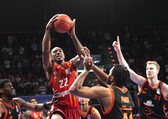 Bayerns 22 Isiaha MIKE Basketball Bayern Vechta Bundesliga, FC Bayern Basketball SC Rasta Vechta, 32 Matchday, Season 2025 2026, 3 05 2026, in Munich, B M W P A R K, Germany Source Copyright Credit Oryk HAIST xBASKETBALL-BAYERN-VECHTAx