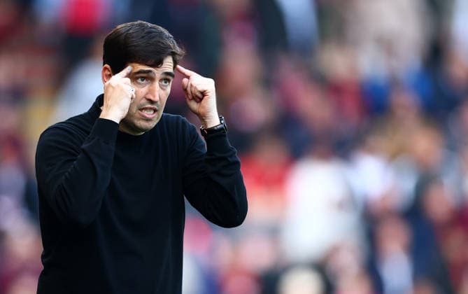 AFC Bournemouth Manager Andoni Iraola. AFC Bournemouth v Crystal Palace, Premier League, Football, Vitality Stadium, Bournemouth , UK - 03 May 2026Bournemouth Vitality Stadium United Kingdom EDITORIAL USE ONLY No use with unauthorised audio, video, data, fixture lists, club league logos or live services. Online in-match use limited to 120 images, no video emulation. No use in betting, games or single club league player publications. Copyright: xJamesxMarsh Shutterstockx 16854586cl