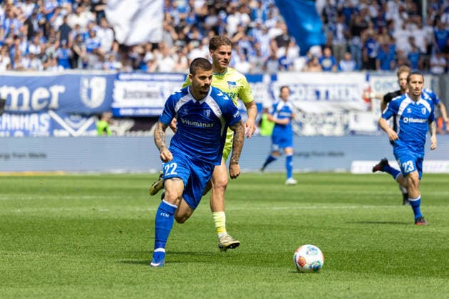 Germany 2 Bundesliga, 32 Matchday, 03 05 2026, Season 2025 2026,1 FC Magdeburg vs Hertha BSC, Avnet Arena Zukowski Mateusz 1 FC Magdeburg, 22 Copyright: xMichellexLukax