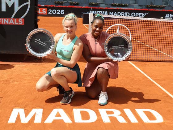 Tennis, WTA tournament in Madrid, doubles, Winners Townsend / Siniakova