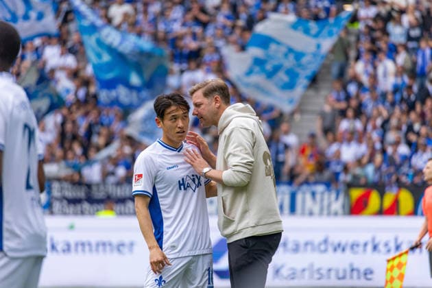 03 05 26 Karlsruher SC SV Darmstadt Germany, Darmstadt, 03 05 26, Soccer, 2 Bundesliga, Karlsruher SC SV Darmstadt Florian Kohfeld Coach SV Darmstadt