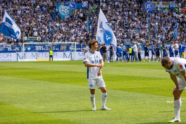 03 05 26 Karlsruher SC SV Darmstadt Germany, Darmstadt, 03 05 26, Football, 2 Bundesliga, Karlsruher SC SV Darmstadt Yosuke Furukawa SV Darmstadt , Disappointment
