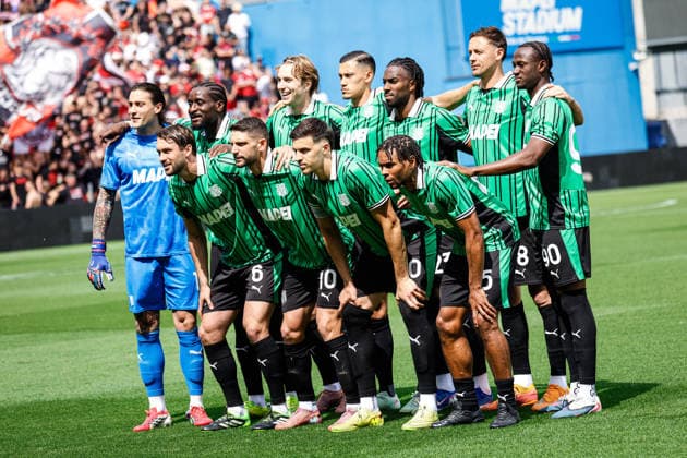CALCIO - Serie A - US Sassuolo vs AC Milan Initial formation of Sassuolo during the italian soccer Serie A match US Sassuolo vs Ac Milan at Mapei Stadium in Reggio Emilia, Italy on May 03, 2026 during US Sassuolo vs AC Milan, Italian soccer Serie A match in Reggio Emilia, Italy, May 03 2026 Reggio Emilia Italy  Copyright: xIPAxSport ABACAx