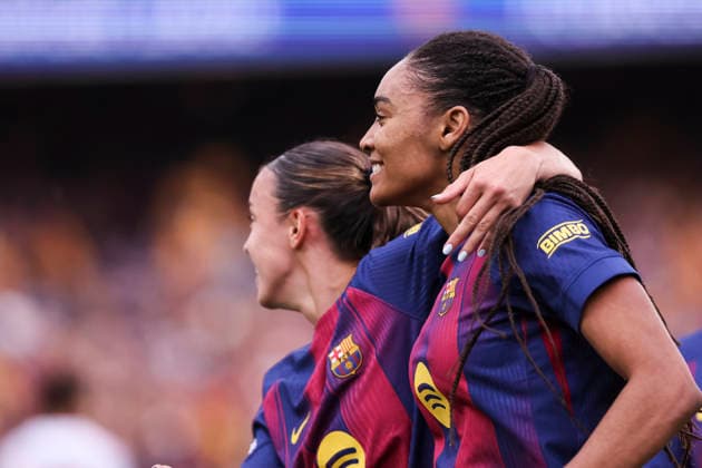 May 3, 2026, Barcelona, Barcelona, SPAIN: Salma Celeste Paralluelo Ayingono of FC Barcelona, Barca celebrates a goal during the UEFA WomenÃ¢â‚¬â ¢s Champions League 2025 26 Semi Final second leg, football match played between FC Barcelona and FC Bayern Munchen at Spotify Camp Nou stadium on May 03, 2026 in Barcelona, Spain. FC Barcelona V FC Bayern Munchen - UEFA WomenÃ¢â‚¬â ¢S Champions League 2025 26 Semi Final Second Leg  - ZUMAa181 20260503_zaa_a181_034 Copyright: xJavierxBorregox