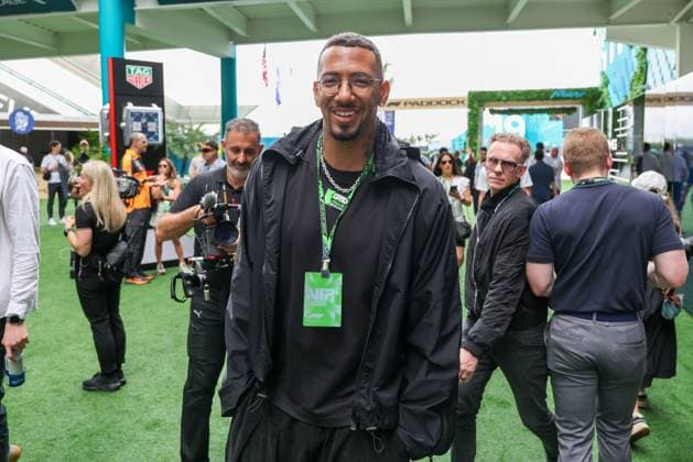 Footballer Jerome Boateng, Grand Prix of Miami, Motorsport, Men, Formula 1, Race, 03 05 2026 Miami Florida USA Copyright: xkolbert-press ChristianxKolbertx