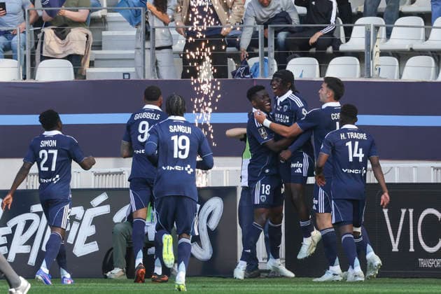 FOOTBALL : Paris FC Vs Brest - Ligue 1 - 03 05 2026 Joie sur le but de Rudy Matondo (Paris FC) ParisFrance  Copyright: xMichaelxBaucherx