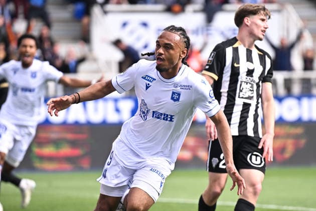 AJ Auxerre v Angers SCO - Ligue 1 McDonald s 2025 2026 09 Sekou MARA (aja) during the Ligue 1 McDonald s match between Auxerre and Angers at Stade Abbe Deschamps on May 3, 2026 in Auxerre, France. Auxerre France  Copyright: xFEPx 776348374