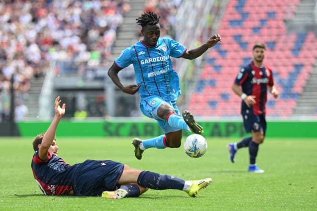 CALCIO - Serie A - Bologna FC vs Cagliari Calcio Sulemana Ibrahim (Cagliari Calcio) in action during Bologna FC vs Cagliari Calcio, Italian soccer Serie A match in Bologna, Italy, May 03 2026 Bologna Italy  Copyright: xIPAxSport ABACAx