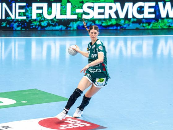 Sina Ehmann Frisch Auf Women, 22 with speed on the ball, Frisch Auf Goeppingen vs Sport Union Neckarsulm, Handball, 1 Bundesliga, Season 2025 2026, 03 05 2026 Frisch Auf Goeppingen vs Sport Union Neckarsulm, Handball, 1 Bundesliga, Season 2025 2026, 03 05 2026 Goeppingen Copyright: xMichaelxSchmidt Eibner-Pressefotx EP_MST