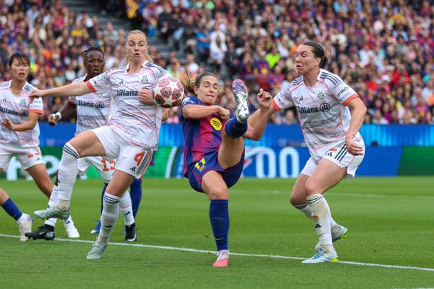 BARCELONA, SPAIN, MAY 3: Alexia Putellas (11 FC Barcelona, Barca scores a goal during the UEFA Womens Champions League match between FC Barcelona and Bayern Munich at Spotify Camp Nou on May 3rd, 2026 in Barcelona, Spain (Photo by Alexander Canillas Sports Press Photo)  Copyright: xAlexanderxCanillas SPPx Sportspressphoto_SPR140947