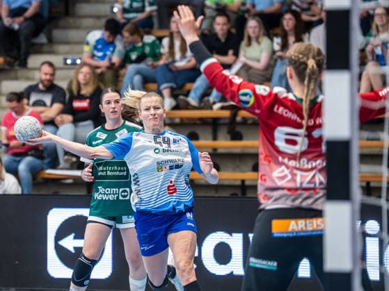 Antje Doell Sport Union Neckarsulm, 59 from outside, Frisch Auf Goeppingen vs Sport Union Neckarsulm, Handball, 1 Bundesliga, Season 2025 2026, 03 05 2026 Frisch Auf Goeppingen vs Sport Union Neckarsulm, Handball, 1 Bundesliga, Season 2025 2026, 03 05 2026 Goeppingen Copyright: xMichaelxSchmidt Eibner-Pressefotx EP_MST
