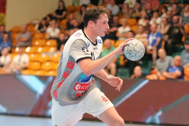 03 05 2026 Handball Men 2025 2026 2 Handball Bundesliga 30 Matchday Dessau Roßlauer HV 06 TV Großwallstadt Anhalt Arena Dessau Ole Klimpke Großwallstadt, 11, white on the ball Dessau Roßlau Sachsen Anhalt Germany