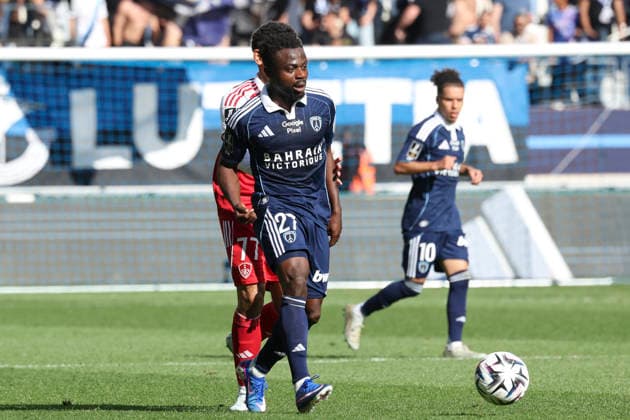 FOOTBALL : Paris FC Vs Brest - Ligue 1 - 03 05 2026 Moses Simon (Paris FC) Vs Vs Kenny Lala (Brest) ParisFrance  Copyright: xMichaelxBaucherx