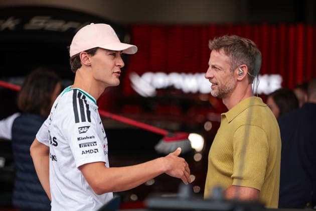 F1 - MIAMI GRAND PRIX 2026 RUSSELL George (gbr), Mercedes AMG F1 Team W17, portrait during the Formula 1 Miami Grand Prix 2026, 4th round of the 2026 Formula One World Championship, WM, Weltmeisterschaft from May 1 to 3, 2026 on the Miami International Autodrome, in Miami Gardens, USA - Miami GardensUnited States  Copyright: xDPPIx