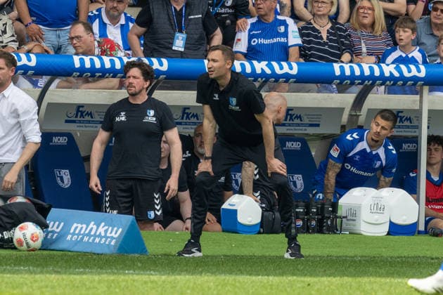 Germany 2 Bundesliga, 32 Matchday, 03 05 2026, Season 2025 2026,1 FC Magdeburg vs Hertha BSC, Avnet Arena Ibold Pascal 1 FC Magdeburg, Coach Copyright: xMichellexLukax