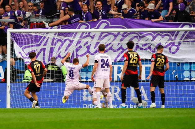 03.05.2026, xavx, Fussball 3.Liga, SV Wehen Wiesbaden - VfL Osnabrück v.l. Robert Tesche (VfL Osnabrück) Goal scored, erzielt das Tor zum 2:3 (DFL DFB REGULATIONS PROHIBIT ANY USE OF PHOTOGRAPHS as IMAGE SEQUENCES and or QUASI-VIDEO) Wiesbaden *** 03 05 2026, xavx, Fussball 3 Liga, SV Wehen Wiesbaden VfL Osnabrück v l Robert Tesche VfL Osnabrück Goal scored, scored the goal to 2 3 DFL DFB REGULATIONS PROHIBIT ANY USE OF PHOTOGRAPHS as IMAGE SEQUENCES and or QUASI VIDEO Wiesbaden