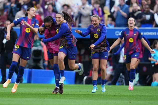 UEFA Women™s Champions League match, Semi-Finals, second leg, between FC Barcelona, Barca and Bayern Munich played at Spotify Camp Nou Stadium on May 3, 2026 in Barcelona, Spain. (Photo by Bagu Blanco PRESSINPHOTO) Copyright: xBaguxBlancox xPRESSINPHOTOx
