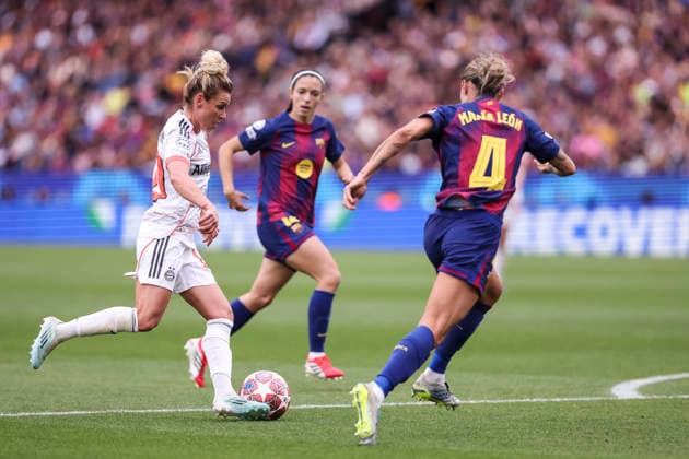 May 3, 2026, Barcelona, Barcelona, SPAIN: Linda Dallmann of FC Bayern Munchen in action during the UEFA WomenÃ¢â‚¬â ¢s Champions League 2025 26 Semi Final second leg, football match played between FC Barcelona, Barca and FC Bayern Munchen at Spotify Camp Nou stadium on May 03, 2026 in Barcelona, Spain. Barcelona SPAIN - ZUMAa181 20260503_zaa_a181_185 Copyright: xJavierxBorregox