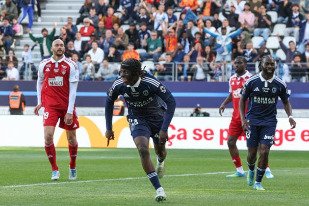 FOOTBALL : Paris FC Vs Brest - Ligue 1 - 03 05 2026 Joie sur le 2eme but de Rudy Matondo (Paris FC) ParisFrance  Copyright: xMichaelxBaucherx
