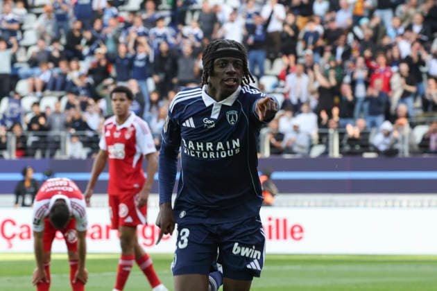 FOOTBALL : Paris FC Vs Brest - Ligue 1 - 03 05 2026 Joie sur le 2eme but de Rudy Matondo (Paris FC) ParisFrance  Copyright: xMichaelxBaucherx