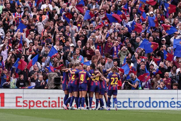 May 3, 2026, Barcelona, Barcelona, SPAIN: Alexia Putellas Segura of FC Barcelona, Barca celebrates a goal with teammates during the UEFA WomenÃ¢â‚¬â ¢s Champions League 2025 26 Semi Final second leg, football match played between FC Barcelona and FC Bayern Munchen at Spotify Camp Nou stadium on May 03, 2026 in Barcelona, Spain. FC Barcelona V FC Bayern Munchen - UEFA WomenÃ¢â‚¬â ¢S Champions League 2025 26 Semi Final Second Leg  - ZUMAa181 20260503_zaa_a181_177 Copyright: xJavierxBorregox