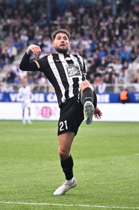 AJ Auxerre v Angers SCO - Ligue 1 McDonald s 2025 2026 21 Jordan LEFORT (sco) during the Ligue 1 McDonald s match between Auxerre and Angers at Stade Abbe Deschamps on May 3, 2026 in Auxerre, France. Auxerre France  Copyright: xFEPx 776348374
