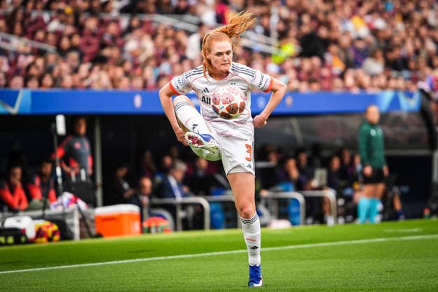 May 3, 2026, Barcelona, Spain, Spain: Stine BALLISAGER of Bayern Munich during the UEFA Women s Champions League match between FC Barcelona, Barca and FC Bayern Munich at Spotify Camp Nou Stadium on May 03, 2026 in Barcelona, Spain. FC Barcelona V FC Bayern Munich - UEFA Women s Champions League  - ZUMAm308 20260503_zsp_m308_009 Copyright: xMatthieuxMirvillex