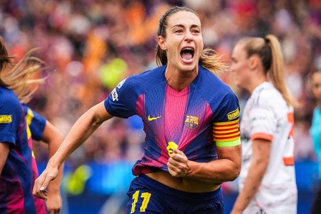 May 3, 2026, Barcelona, Spain, Spain: Alexia PUTELLAS of Barcelona celebrates his goal during the UEFA Women s Champions League match between FC Barcelona, Barca and FC Bayern Munich at Spotify Camp Nou Stadium on May 03, 2026 in Barcelona, Spain. FC Barcelona V FC Bayern Munich - UEFA Women s Champions League  - ZUMAm308 20260503_zsp_m308_025 Copyright: xMatthieuxMirvillex