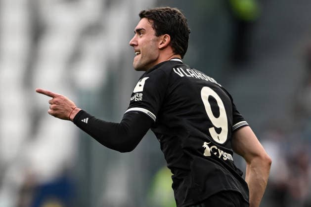 Cm Torino 03 05 2026 - campionato di calcio serie A Juventus-Hellas Verona foto Cristiano Mazzi Image nella foto: esultanza gol Dusan Vlahovic 