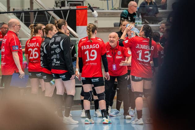 HSG Blomberg Lippe GER vs Thueringer HC GER , Handball, 1 Handball Bundesliga Women, Semifinal, Match 2, 3 5 2026, Season 2025 2026, Bad Langensalza Herbert Mueller Thueringer HC, Coach during a timeout Bad Langensalza Salza Halle Germany