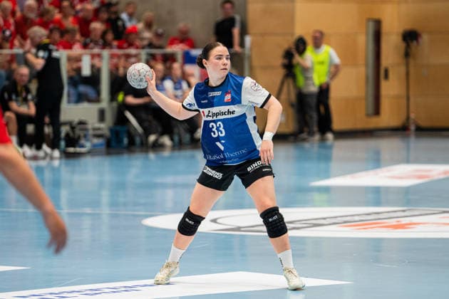 HSG Blomberg Lippe GER vs Thueringer HC GER , Handball, 1 Handball Bundesliga Women, Semifinal, Match 2, 3 5 2026, Season 2025 2026, Bad Langensalza Elin Magnusdottir HSG Blomberg Lippe, 33 at match setup Bad Langensalza Salza Halle Germany