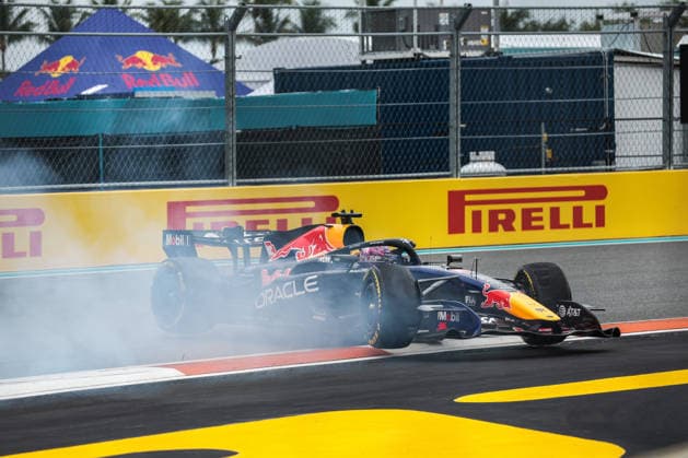 F1 - MIAMI GRAND PRIX 2026 03 VERSTAPPEN Max (nld), Red Bull Racing Ford RB22, action, spin during the Formula 1 Miami Grand Prix 2026, 4th round of the 2026 Formula One World Championship, WM, Weltmeisterschaft from May 1 to 3, 2026 on the Miami International Autodrome, in Miami Gardens, USA - Miami GardensUnited States  Copyright: xDPPIx
