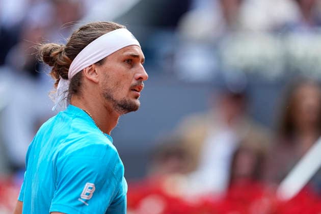 May 3, 2026, Madrid, Madrid, Spain: Alexander Zverev of Germany plays against Jannik Sinner of Italy during the Men s Singles Final of Mutua Madrid Open 2026 at La Caja Magica on May 03, 2026 in Madrid, Spain. Madrid Spain - ZUMAa181 20260503_zaa_a181_306 Copyright: xOscarxJ.xBarrosox