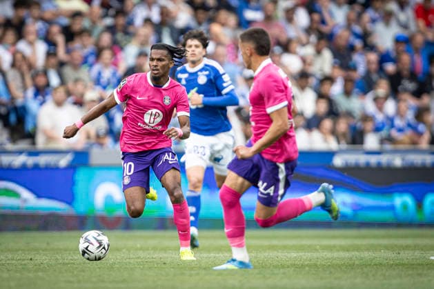 FOOTBALL : Racing de Strasbourg vs Toulouse FC - ligue 1 - Strasbourg - 03 05 2026 Yann Gboho 10 (Toulouse FC)  Copyright: xelyxandroxcegarrax