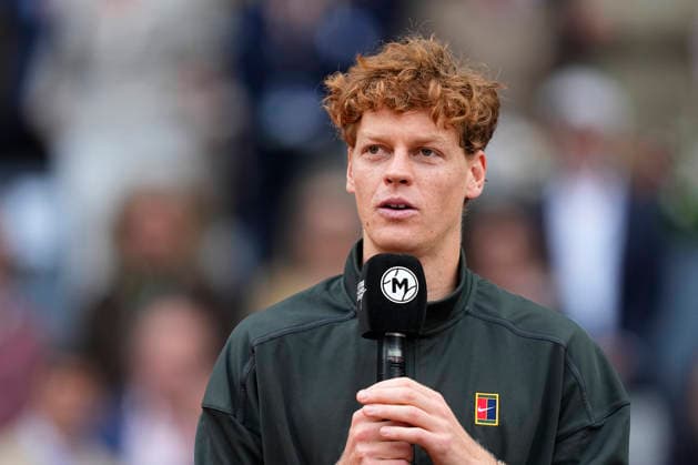 May 3, 2026, Madrid, Madrid, Spain: Jannik Sinner of Italy attends after winning against Alexander Zverev of Germany during the Men s Singles Final of Mutua Madrid Open 2026 at La Caja Magica on May 03, 2026 in Madrid, Spain. Mutua Madrid Open 2026 - Day 14  - ZUMAa181 20260503_zaa_a181_388 Copyright: xOscarxJ.xBarrosox