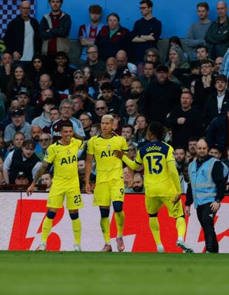 Premier League 2025 26 Aston Villa v Tottenham Hotspur Villa Park 03.05.2026 Richarlison of Tottenham Hotspur scores and celebrates 0-2 Premier League 2025 26 Aston Villa v Tottenham Hotspur Villa Park 03.05.2026 Photograph By Marc Aspland The Times  Copyright: xMarcxAsplandx NINTCHDBPICT001078071809