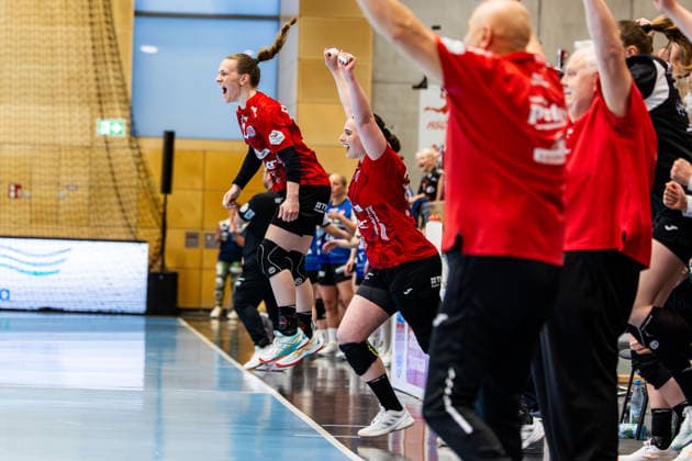 03 05 2026, GER, Handball, Women, Season 2025 2026, Alsco 1 Bl, PlayOff semi-final game 2, Thueringer HC HSG Blomberg Lippe Thueringer HC wins the home game of the PlayOff semi-final series against HSG Blomberg Lippe The score after games 1 1 With in the picture Luca Farago Thueringer HC,19 99947 Bad Langensalza Salza Halle Sporthalle Mehrz Thüringen Germany