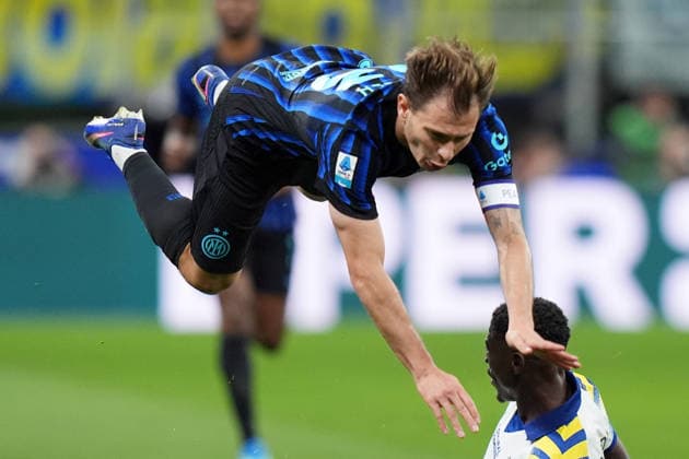 Inter Milan™s Nicolo Barella during the Serie A soccer match between Inter and Parma at the San Siro Stadium in Milan , north Italy - Sunday , May 03 , 2026. - Soccer .  Copyright: xSpada LaPressex