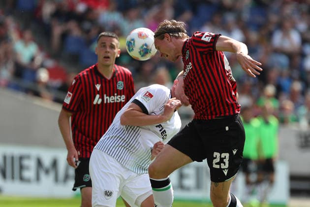 Hannover 96 vs Münster, 2 BL Hannover, 03 05 2026, Football Men, 2 BL, Season 2025 2026, Hannover 96 vs Preußen Münster, Stefan Teitur Thordarson Hannover 96 , DFL DFB REGULATIONS PROHIBIT ANY USE OF PHOTOGRAPHS as IMAGE SEQUENCES and or QUASI VIDEO Heinz von Heiden Arena Niedersachsen Germany