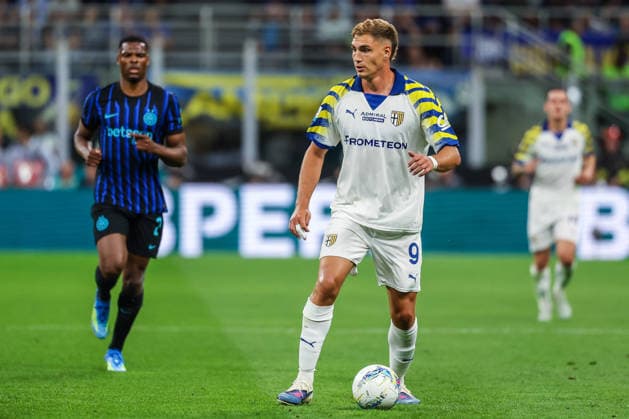 FC Internazionale vs Parma Calcio 1913 Serie A 2025 26 03 05 2026 Mateo Pellegrino Casalanguida of Parma Calcio 1913 seen in action during Serie A 2025 26 football match between FC Internazionale and Parma Calcio 1913 at San Siro Stadium in Milan, Italy Copyright: xBEAUTIFULxSPORTS Carabellix