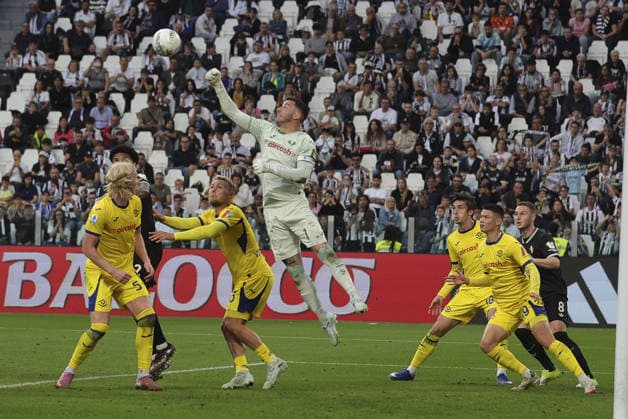 during Juventus FC vs Hellas Verona, 35Â° Serie A Enilive 2025-26 game at Alianz stadium in Torino (TO), Italy, on May 03, 2026.  Copyright: xDavidexCasentini IPAxSportx xipa-agency.netx xx IPA_74416041 IPA_Agency_IPA74416041