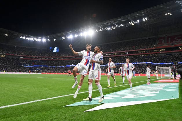 Olympique Lyonnais v Stade Rennais FC - Ligue 1 McDonald s 2025 2026 44 Khalis MERAH (ol) - 08 Corentin TOLISSO (ol) during the Ligue 1 McDonald s match between Lyon and Rennes at Groupama Stadium on May 3, 2026 in Lyon, France. Lyon France  Copyright: xFEPx 776348379