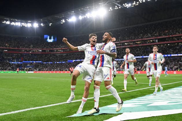 Olympique Lyonnais v Stade Rennais FC - Ligue 1 McDonald s 2025 2026 44 Khalis MERAH (ol) - 08 Corentin TOLISSO (ol) during the Ligue 1 McDonald s match between Lyon and Rennes at Groupama Stadium on May 3, 2026 in Lyon, France. Lyon France  Copyright: xFEPx 776348379