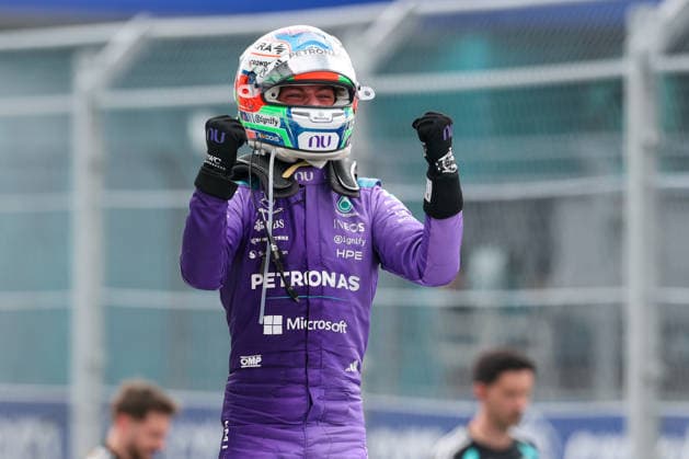RECORD DATE NOT STATED 3rd May 2026; Miami International Autodrome, Miami, Florida, United States of America; 2026 FIA Formula 1 Miami Grand Prix Race Day; Kimi Antonelli (12) of Italy and Mercedes-AMG PETRONAS Formula One Team pumps his fists in the air after winning DavidxBuono
