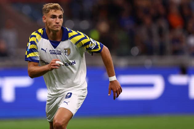 Mateo Pellegrino (Parma Calcio) looks on, Serie A, FC Internazionale v Parma Calcio 1913, Giuseppe Meazza, May 3, 2026, Milan, Italy.