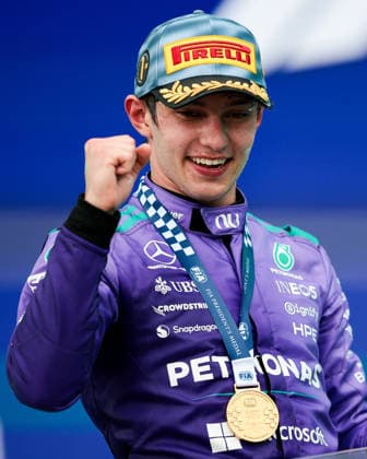 F1 - MIAMI GRAND PRIX 2026 KIMI ANTONELLI Andrea (ita), Mercedes AMG F1 Team W16, portrait Podium celebration during the Formula 1 Miami Grand Prix 2026, 4th round of the 2026 Formula One World Championship, WM, Weltmeisterschaft from May 1 to 3, 2026 on the Miami International Autodrome, in Miami Gardens, USA - Miami GardensUnited States  Copyright: xEricxAlonsox