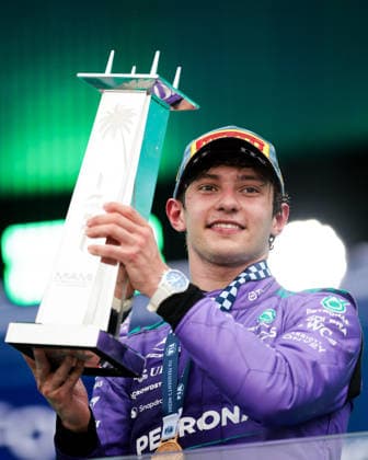 F1 - MIAMI GRAND PRIX 2026 KIMI ANTONELLI Andrea (ita), Mercedes AMG F1 Team W16, portrait Podium celebration during the Formula 1 Miami Grand Prix 2026, 4th round of the 2026 Formula One World Championship, WM, Weltmeisterschaft from May 1 to 3, 2026 on the Miami International Autodrome, in Miami Gardens, USA - Miami GardensUnited States  Copyright: xEricxAlonsox